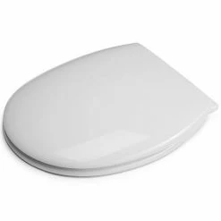 Croydex Anti-Bacterial Polypropylene Toilet Seat with Slow-Close Hinge - White -TOILET ACCESSORIES shop WL400022H ai4 460