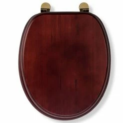 Croydex Mahogany Effect Solid Wood Toilet Seat with Brass Effect Fixings 11 Croydex Mahogany Effect Solid Wood Toilet Seat with Brass Effect Fixings -TOILET ACCESSORIES shop WL515202 ai3 460