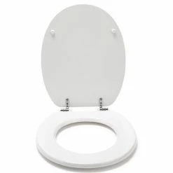 Croydex Flexi-Fix Kielder White Anti-Bacterial Toilet Seat - WL600822H -TOILET ACCESSORIES shop WL600822H ai2 460