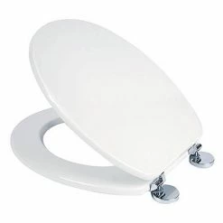 Croydex Flexi-Fix Kielder White Anti-Bacterial Toilet Seat - WL600822H