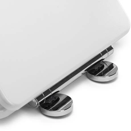 Croydex Garda D-Shape White Flexi-Fix Toilet Seat with Soft Close and Quick Release - WL600922H 8 Croydex Garda D-Shape White Flexi-Fix Toilet Seat with Soft Close and Quick Release - WL600922H - Image 6