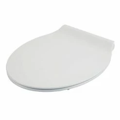 Croydex Flexi-Fix Michigan White Anti-Bacterial Toilet Seat with Soft Close and Quick Release - WL601622H -TOILET ACCESSORIES shop WL601622H D2 460