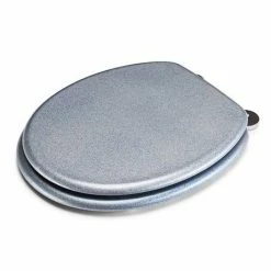 Croydex Flexi-Fix Blue Quartz Effect Anti-Bacterial Toilet Seat - WL601824H -TOILET ACCESSORIES shop WL601824H ai4 460