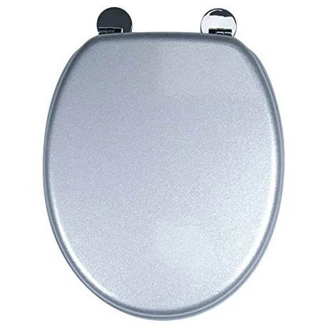 Croydex Flexi-Fix Silver Quartz Effect Anti-Bacterial Toilet Seat - WL601840H 4 Croydex Flexi-Fix Silver Quartz Effect Anti-Bacterial Toilet Seat - WL601840H - Image 2
