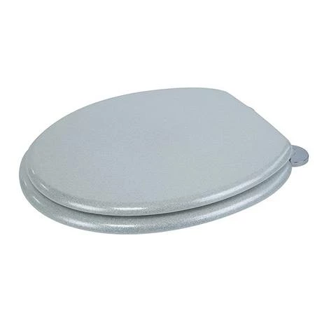 Croydex Flexi-Fix Silver Quartz Effect Anti-Bacterial Toilet Seat - WL601840H 5 Croydex Flexi-Fix Silver Quartz Effect Anti-Bacterial Toilet Seat - WL601840H - Image 3