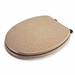 Croydex Flexi-Fix Dorney Sandstone Effect Anti-Bacterial Toilet Seat - WL601915H -TOILET ACCESSORIES shop WL601915H ai4 460