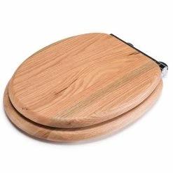 Croydex Flexi-Fix Rutland Solid Oak Anti-Bacterial Toilet Seat with Soft Close and Quick Release - WL602376H -TOILET ACCESSORIES shop WL602376H ai5 460