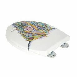 Croydex Angus McCoo Flexi-Fix Toilet Seat by Steven Brown Art - WL604022 -TOILET ACCESSORIES shop WL604022 D5 460