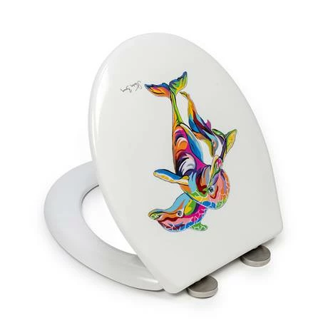 Croydex Hannah McWave Flexi-Fix Toilet Seat by Steven Brown Art - WL604222H 4 Croydex Hannah McWave Flexi-Fix Toilet Seat by Steven Brown Art - WL604222H - Image 2