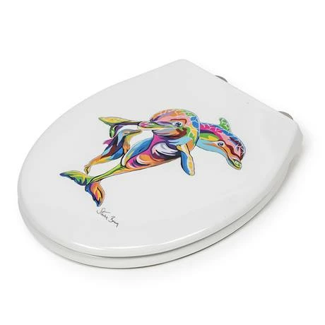 Croydex Hannah McWave Flexi-Fix Toilet Seat by Steven Brown Art - WL604222H 7 Croydex Hannah McWave Flexi-Fix Toilet Seat by Steven Brown Art - WL604222H - Image 5