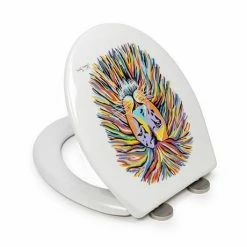 Croydex Lewis McZoo Flexi-Fix Toilet Seat by Steven Brown Art - WL604322H -TOILET ACCESSORIES shop WL604322H D1 460