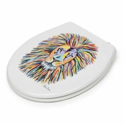 Croydex Lewis McZoo Flexi-Fix Toilet Seat by Steven Brown Art - WL604322H -TOILET ACCESSORIES shop WL604322H D2 460