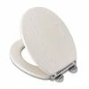 Croydex Maitland White Oak Effect Flexi-Fix Toilet Seat with Soft Close and Quick Release - WL605122H -TOILET ACCESSORIES shop WL605122H P