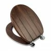 Croydex Molvena Walnut Effect Flexi-Fix Toilet Seat - WL610477H 2 Croydex Molvena Walnut Effect Flexi-Fix Toilet Seat - WL610477H -TOILET ACCESSORIES shop WL610477H P