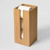 Wooden Spare Toilet Roll Storage Box Bamboo