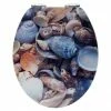Wenko Sea Shell 3D Effect Soft Close Toilet Seat -TOILET ACCESSORIES shop Wenko Sea Shell 3D Effect Soft Close Toilet Seat p