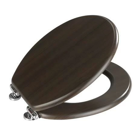 Wenko Wenge MDF Soft Close Toilet Seat 5 Wenko Wenge MDF Soft Close Toilet Seat - Image 3