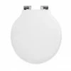 Imperial Etoile Soft Close Toilet Seat with Chrome Hinges - Gloss White