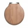 Imperial Etoile Soft Close Toilet Seat with Chrome Hinges - Natural Oak -TOILET ACCESSORIES shop XE50000120NSB P