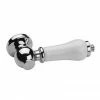 Imperial Chrome & White Ceramic Cistern Lever Handle -TOILET ACCESSORIES shop XO12000100 P