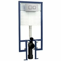 Hudson Reed Square Dual Flush Concealed WC Cistern with Wall Hung Frame - XTY009S