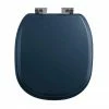 Imperial Radcliffe Soft Close Toilet Seat with Chrome Hinges - Moseley Blue -TOILET ACCESSORIES shop XW50000114NSB P