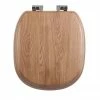 Imperial Radcliffe Soft Close Toilet Seat with Chrome Hinges - Natural Oak -TOILET ACCESSORIES shop XW50000120NSB P