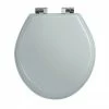 Imperial Oval Soft Close Toilet Seat with Chrome Hinges - Grey Ecru -TOILET ACCESSORIES shop XX50008104NSB P