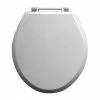 Imperial Oval Standard Toilet Seat with Chrome Hinges - Gloss White -TOILET ACCESSORIES shop XX500SS110 P