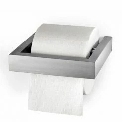Zack Linea Wall Mounted Toilet Roll Holder - Stainless Steel - 40386