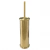 Brushed Gold Round Toilet Brush + Holder -TOILET ACCESSORIES shop brushed gold round toilet brush holder lrg 670